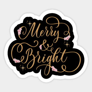 Merry and Bright Design Sticker